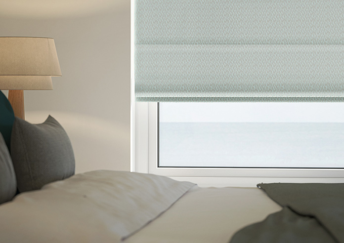 Dew Drop, Metallic Sky - Twist&Fit Roman Blind - Image 5